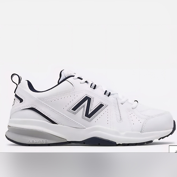 NEW BALANCE WHITE/BLUE MX608V5 TRAINING SHOES US 11.5 4E(extra wide)